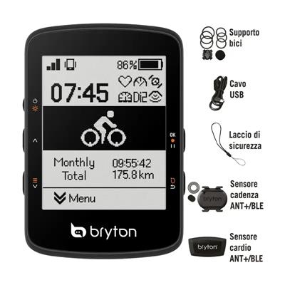 GPS RIDER 460D CON HRM E CADENZA BR460D BRYTON